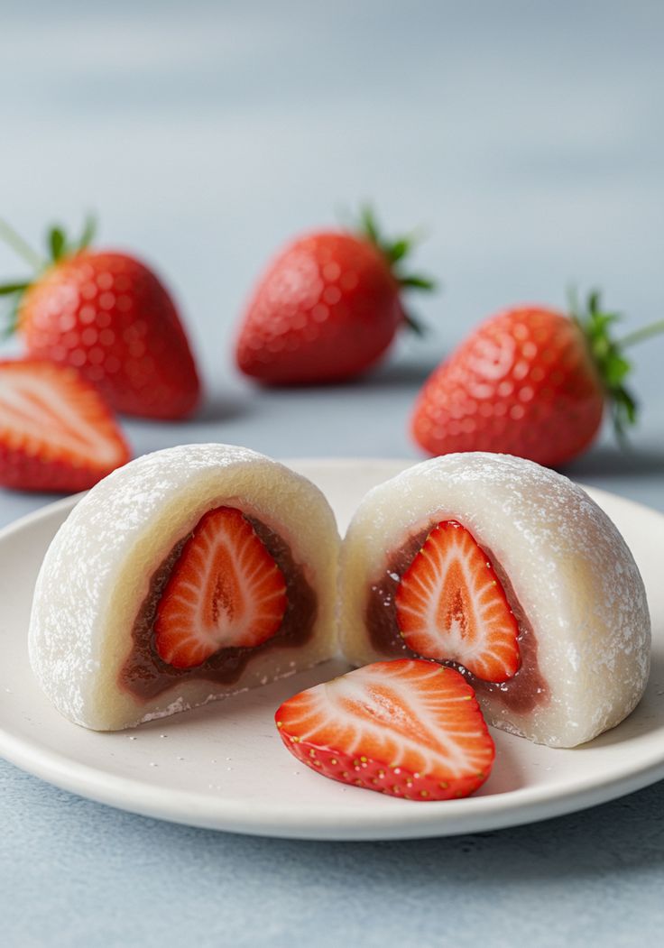 Mochi Strawberry Coklat